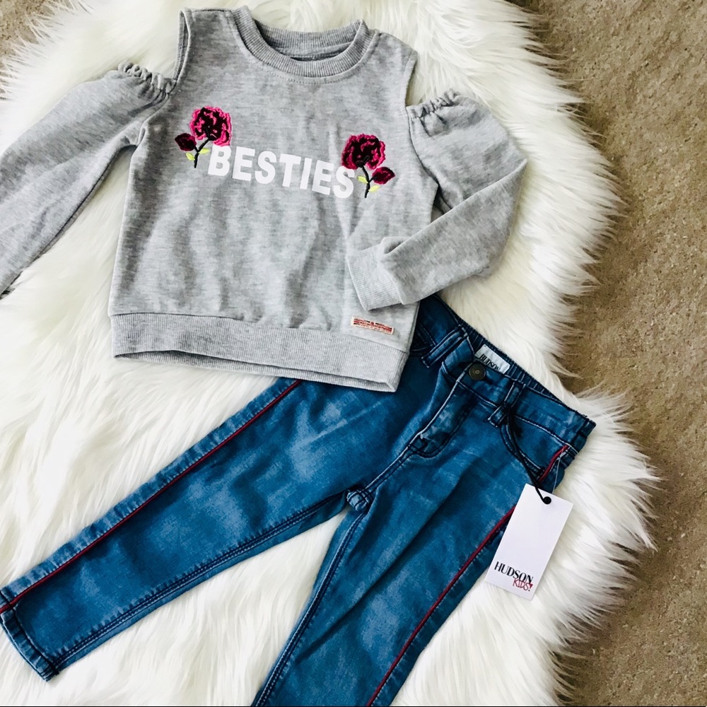 HUDSON Toddler Girl 2 pc Set - 2T